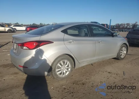 2016 Hyundai Elantra Se from USA, damaged, VIN 5NPDH4AEXGH795115